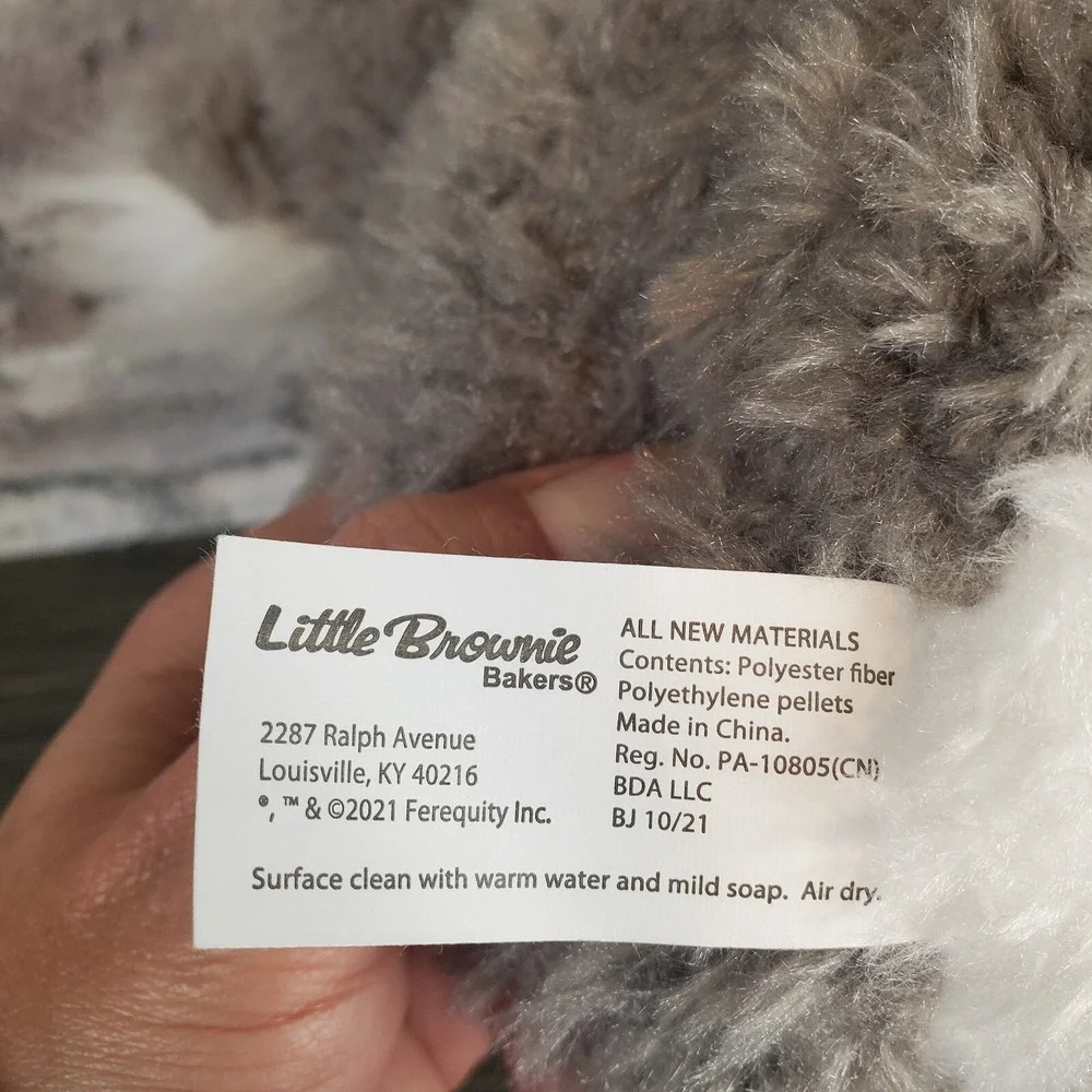 Girl Scouts Little Brownie Bakers Gray Koala Bear Plush W/ Tummy Pouch 2021 EUC